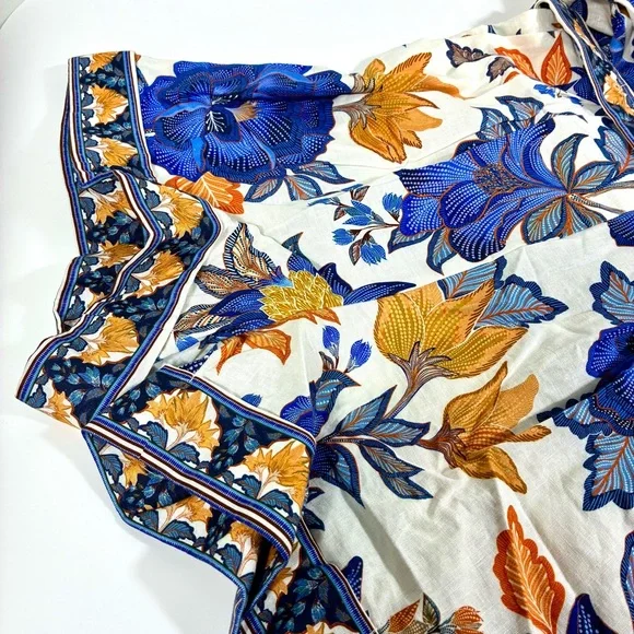 Farm Rio Lace Trim Romper Off-White Summer Flowers Small Medium Large NWT - Picture 14 of 17